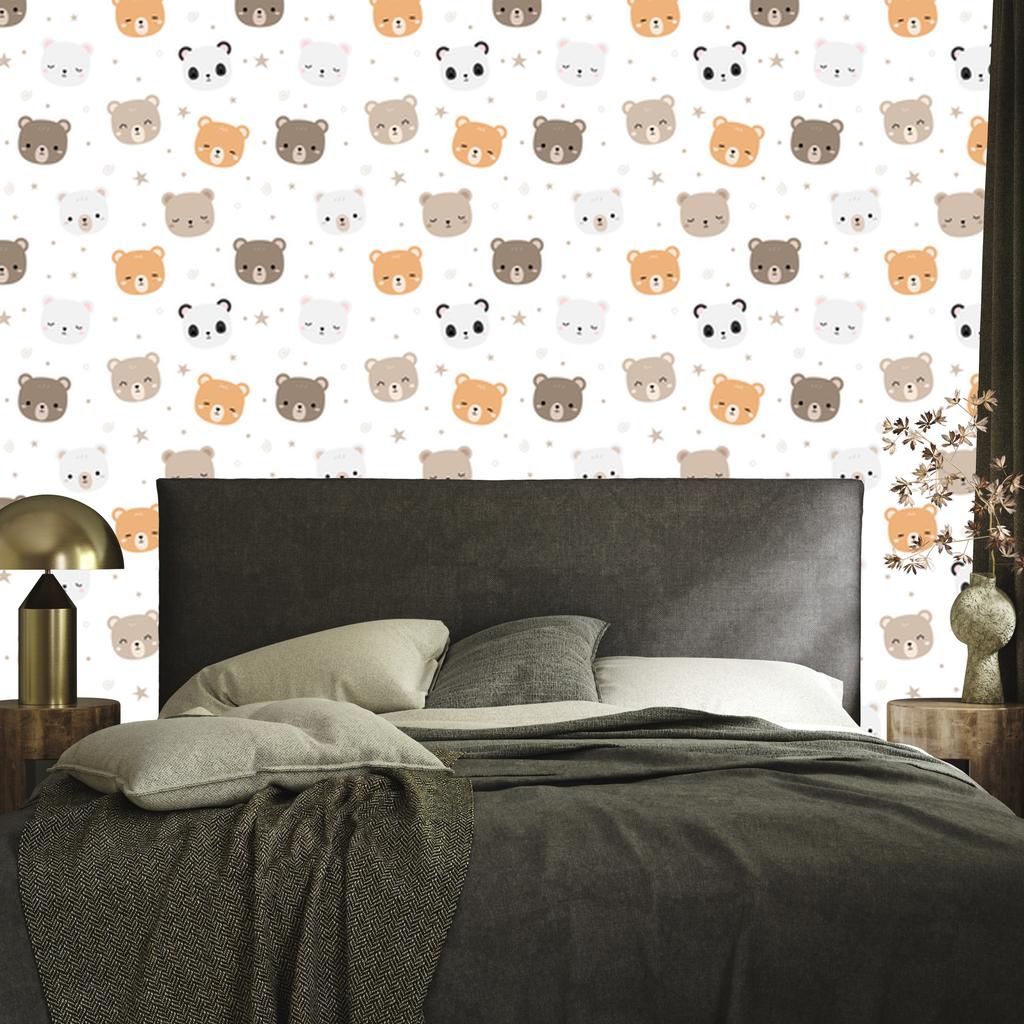 Wallpaper Teddy bears pandas for living room and bedroom 50x1000