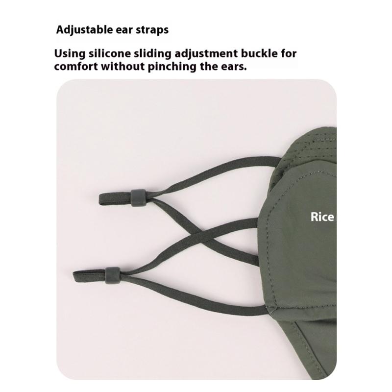 Sun Protective Breathable Meshes Face Cover Breathable Sunscreens Neck Cover for Cycling Camping Travel