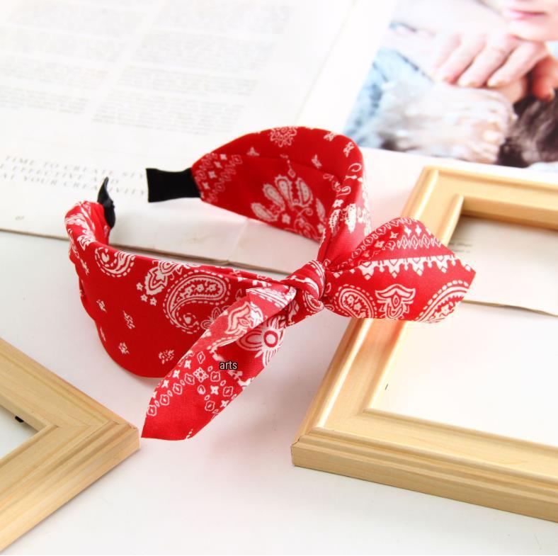 Vintage Hong Kong Red Polka Dot Bow Headband – Nostalgic Wide-Brimmed Headdress for Women
