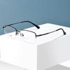 Ultra-light Men's Half-Frame Titanium Business Glasses