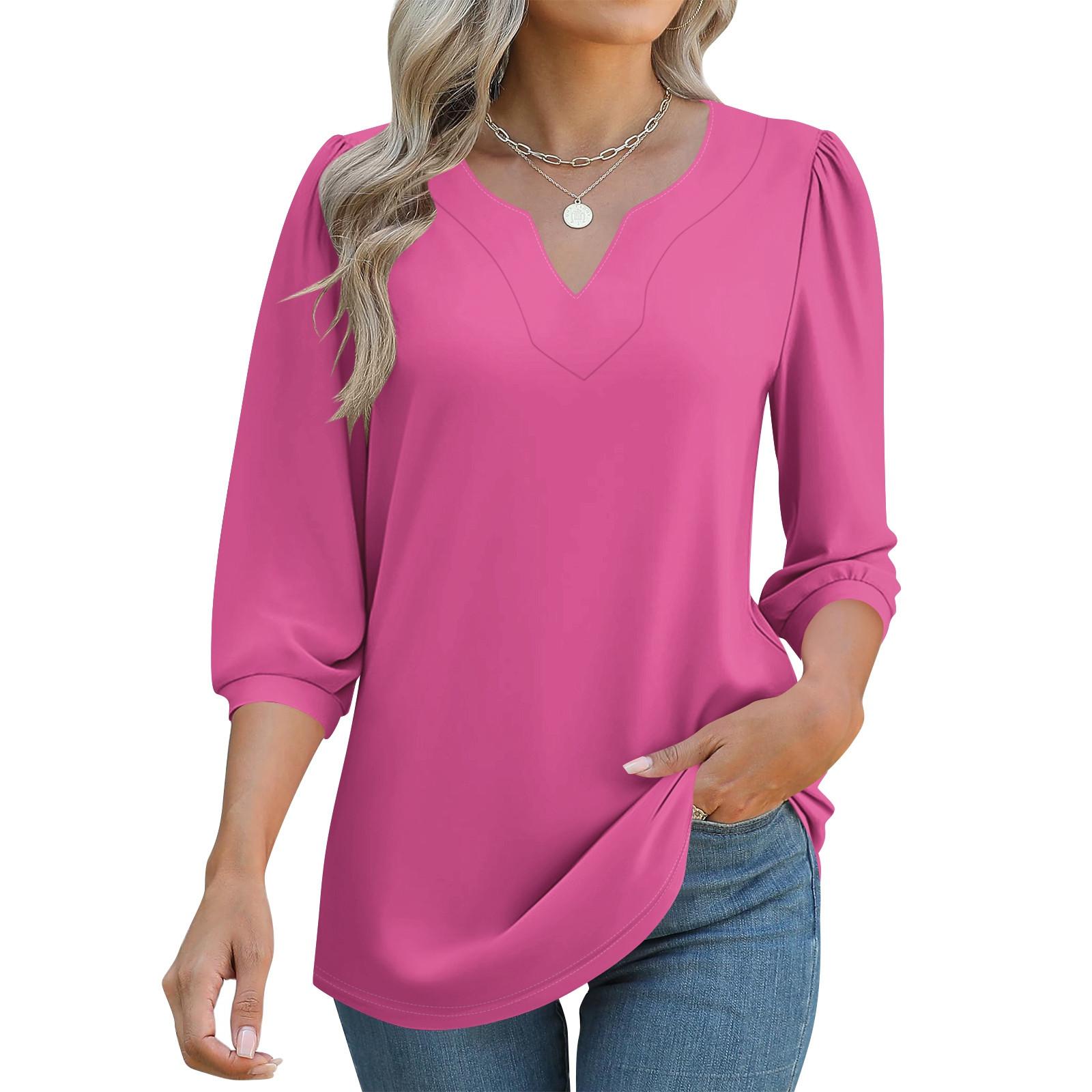 

Women s 3/4 Sleeve Shirts Graphic Tees Shirts Casual Basic Tops Pullovers S