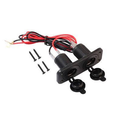 ABS Auto Auto Motorrad 12 V Zigarettenanzünder Wasserdichtes Panel 2 Buchse Steckdose Stecker