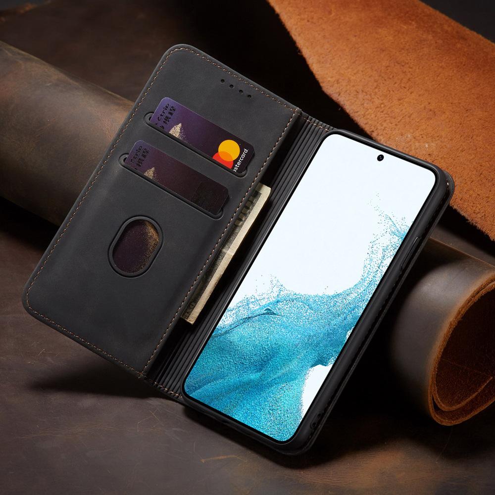 Samsung S24 Leather Case, A15/A54 5G Magnetic Flip Cover, A14/A35 Protective Cover with Magnetic Suction.