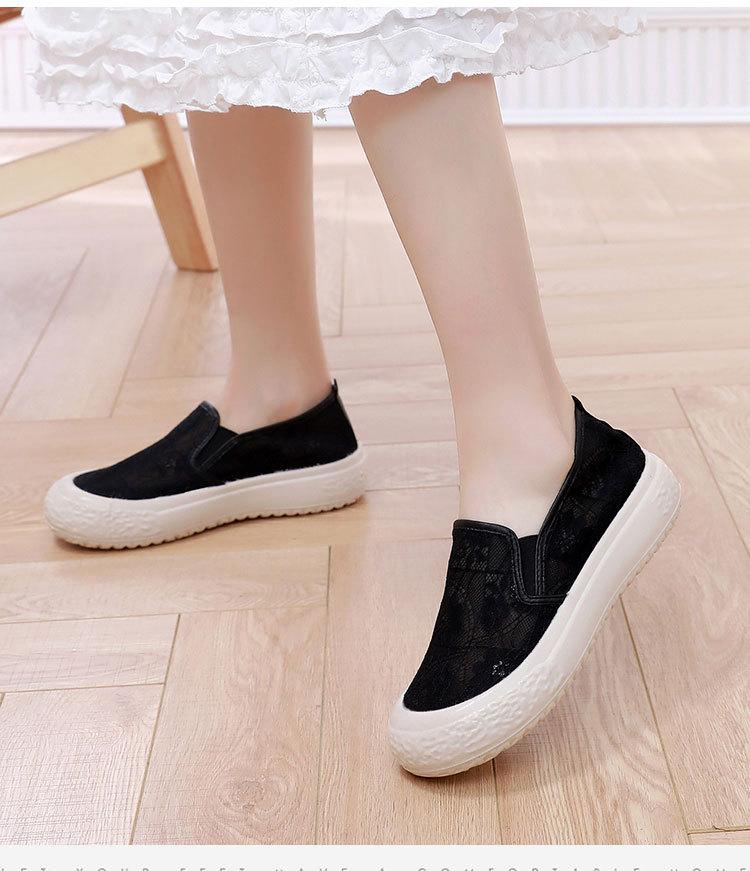 Spring Summer Women’s Breathable Mesh Shoes Lady Lightweight Slip-on Shoes Women Casual Non-slip Comfortable Walking Shoes