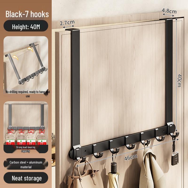 Silent Adhesive Wall-Mounted Clothes Hanger Hook for Bedroom Doors