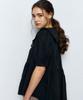 MANAVIS7 Eileen Natural Blouse [Black]