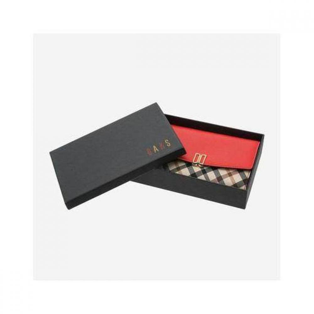 Daks Red Check Color Block 3 Fold Wallet Dcwa2e403