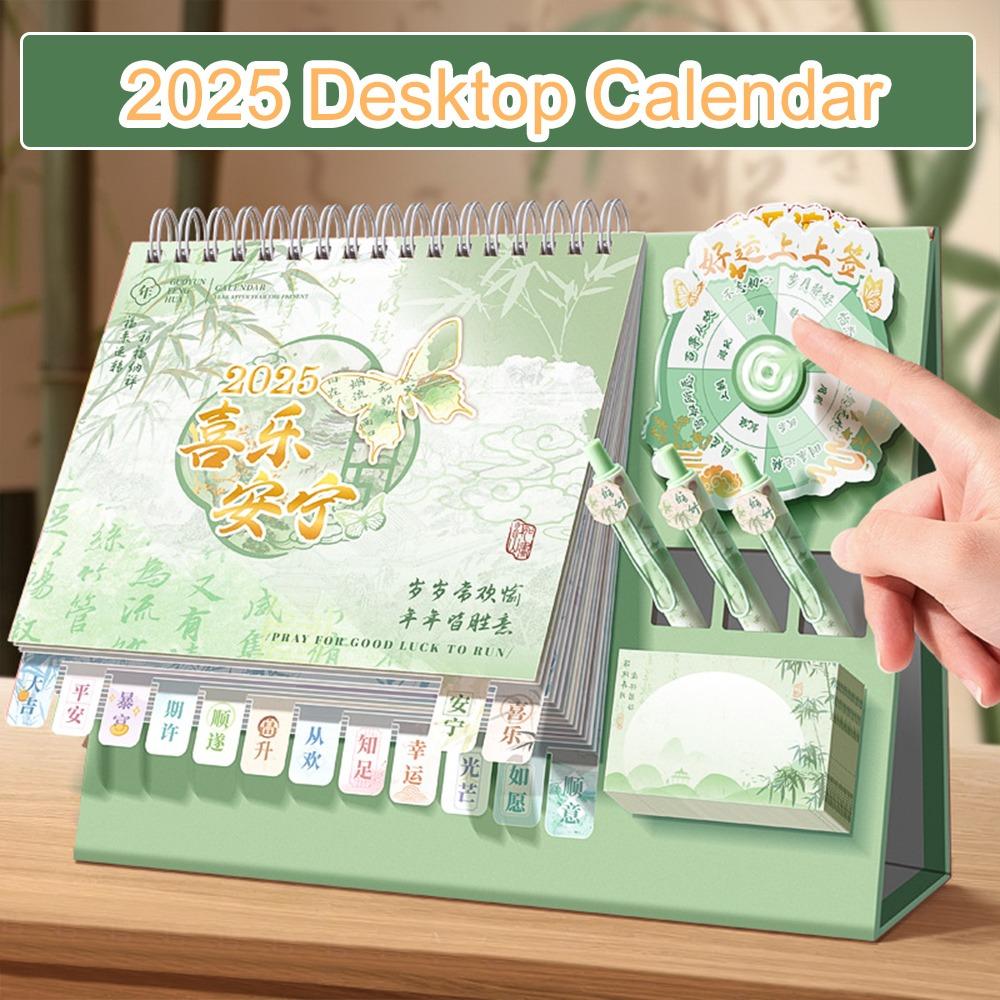 Funny Capybara 2025 Calendar To Do List Agenda Organizer Planner Wheel Desktop Calendar  Decor