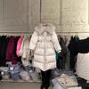 Fox hair down jacket women's medium and long winter new waist and thin knee thickened coat