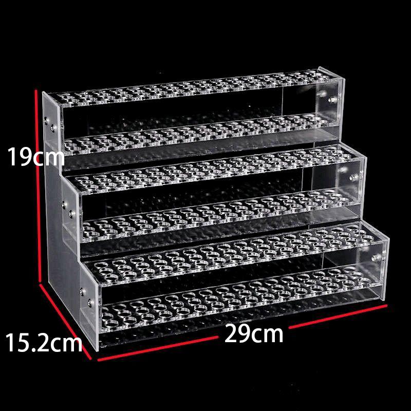 Pen Holder Acrylic Pen Display Stand Holder for Vendors,Beadable Pens Display Organizer Paint Brush Storage Makeup Brush Rack