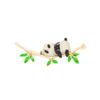 Cute Bamboo Panda Brooch for Women High-end Brooch Pin Anti-glare Clasp Accessory Versatile