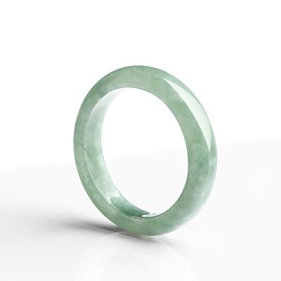 Mary Natürlicher Jadeit A-Qualität Bohnenjade Ring, Partnerring-Set für Männer und Frauen, Jade Fingerring Schmuck