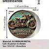 Vintage Motorcycle Metal Tin Sign Retro Wall Art Home Decor