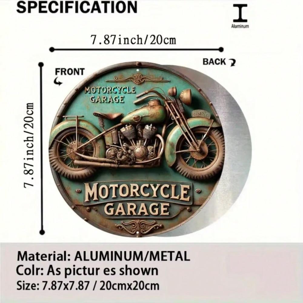 Vintage Motorcycle Metal Tin Sign Retro Wall Art Home Decor