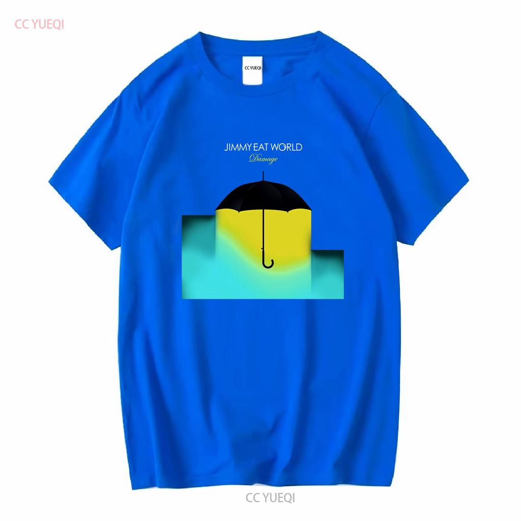 Jimmy Eat World Damage Soft T Shirt long sleeves vintage Washed graphic homme Stylish Stretched fashion Breathable Versatile
