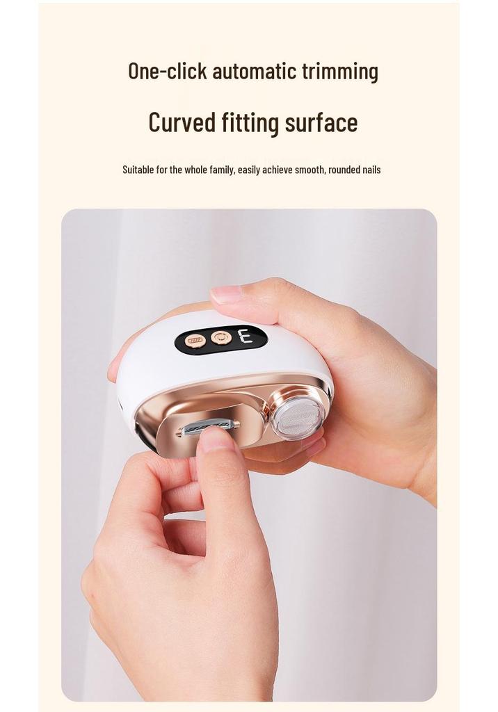 Rechargeable Anti-Pinch Electric Nail Clipper & File