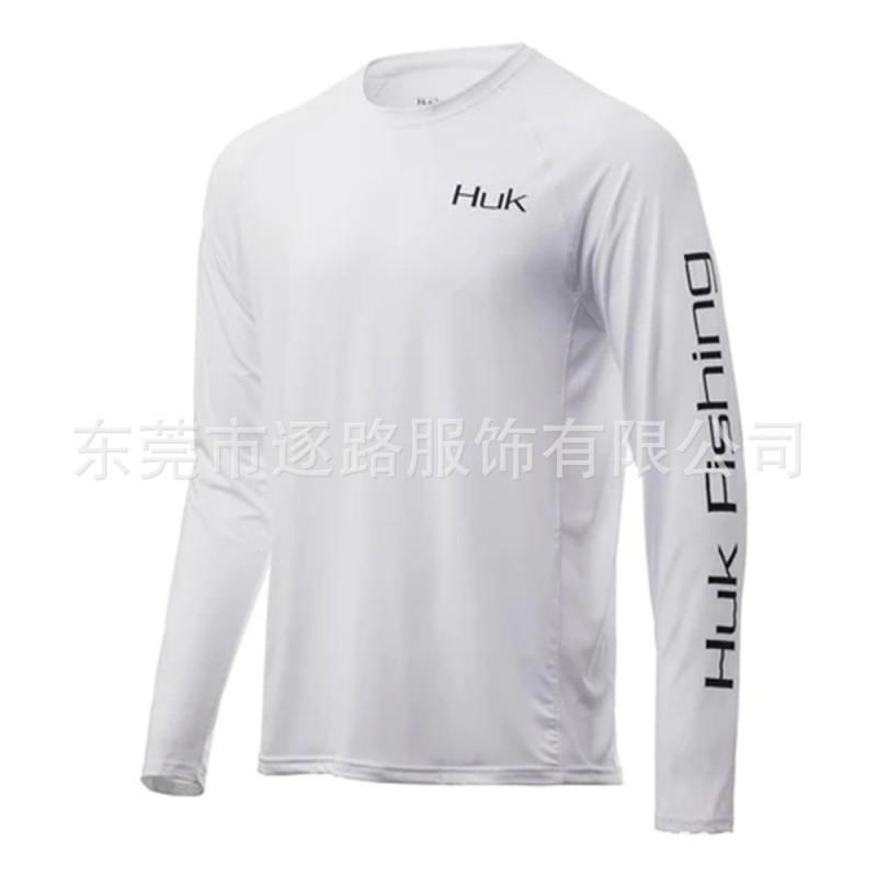 Mens Quick-Dry UV Protection Fishing Shirt Long Sleeve Breathable Bamboo Fiber Outdoor Sport Top Summer