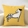 Aesthetic Art JJeanJullien Cushion Cover Natural Linen Organic Fabric DoubleSided Printing Room Sofa Decor Pillow Case
