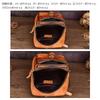 Whatna Antik-Stil Gegerbtes Natur-Rindsleder Umhängetasche Ein-Schulter-Tasche für Herren, Reversibler Riemen links oder rechts, Echtes Leder, Dick,