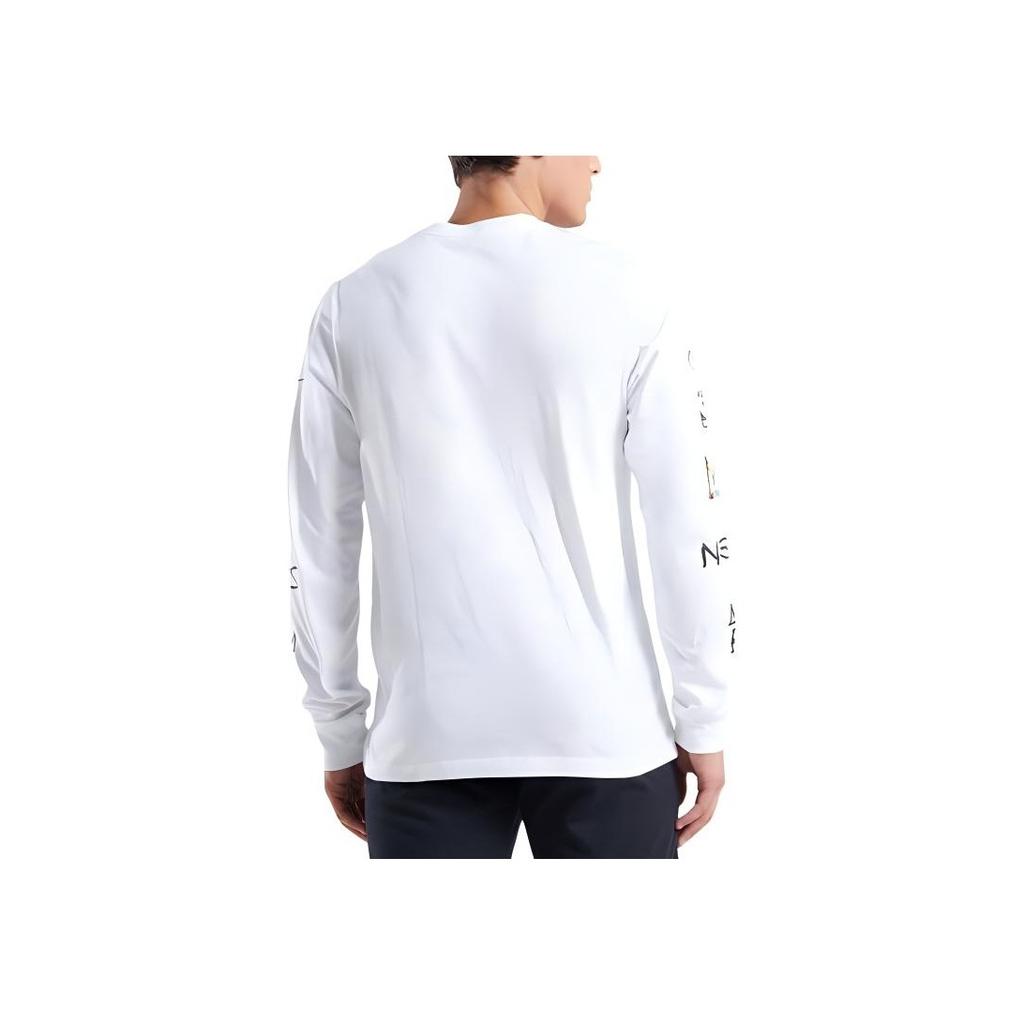 Nike NBA Brooklyn Nets City Edition L/S T-shirt White Men Streetwear DV6022-100