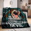 1ks Tasmanian Devil Looney Tunes Flanelová deka Lehká měkká teplá celoroční deka na pohovku, postel, cestování, L1029028