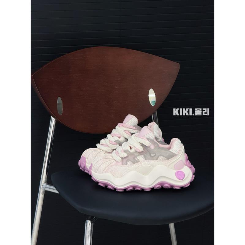 Retro Niche Color Matching Thick-soled Shell Head Casual Board Shoes Women's New Muffin Sole Sneakers Tide