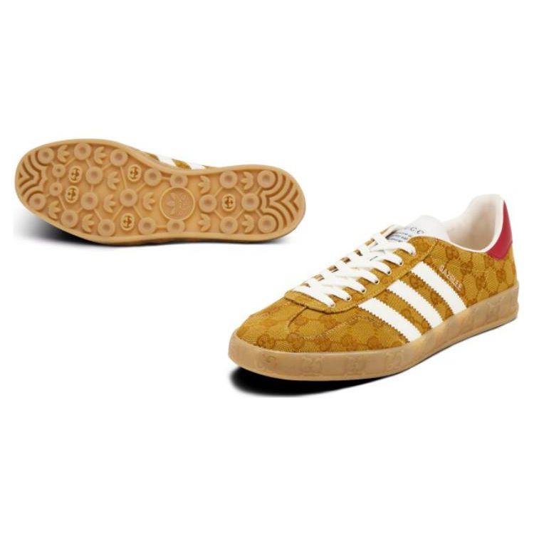 adidas Gazelle GG Monogram Kadın Sneaker Kahverengi Bej 707868-UWV20-7162