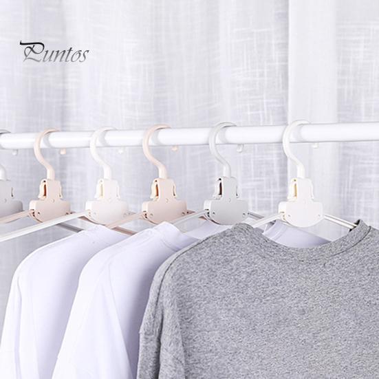 10Pcs Foldable Plastic Clothes Hangers Foldable Design Stable Durable Load-Bearing Design Not Easily Deformed Clothes Drying Racks