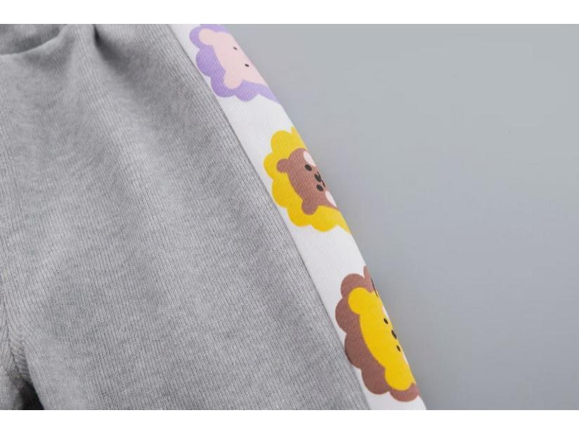 Kids' 2023 Korean Style Hooded Sweatshirts: Spring/Autumn Long-Sleeve Cartoon Three-Piece Set