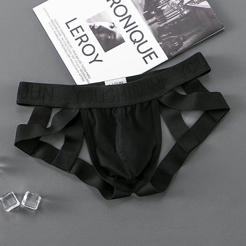 Men's Cotton Briefs Underwear Sexy Jockstraps Thong