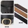 Black Womens Ontrend Pu Belt With Chic Automatic Closure For Effortless Fashion