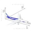 QIYUMOKE 1/400 ANA Boeing 787 Airplane Model, 15.5cm, Die-Cast Alloy, Fully Assembled, Includes Plastic Stand, Perfect for Desktop Display and Creativ