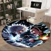 1 stuks Hunter x Hunter Killua & Gon Ronde Vloerkleed - Anime Cartoon Ontwerp Stoelmat, Antislip Tapijt voor Kantoor, Huisdecoratie, Woonkamer