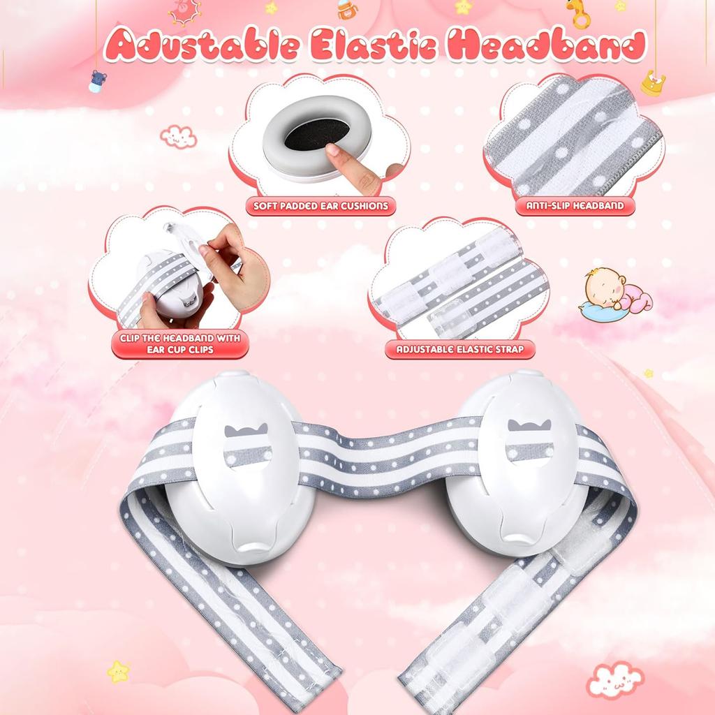 Baby Earmuffs Infant Noise Cancelling Ear Protection Baby Headphones for Plane,Sleeping,Baby Ear Protection Travel Essential NEW
