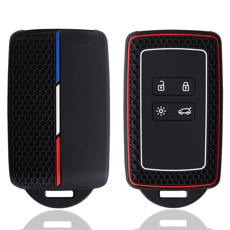Silicone Key Case Cover For Renault Austral Captur Arkana Koleos Zoe Scenic Dacia Sandero Duster Logan Jogger Kadjar Clio Megane