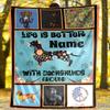 Life Is Better With Dachshunds Around Outdoor Customize Your Name Blanket Comfortable Soft Lightweight Allseason Multipurpose Blanket For Travel