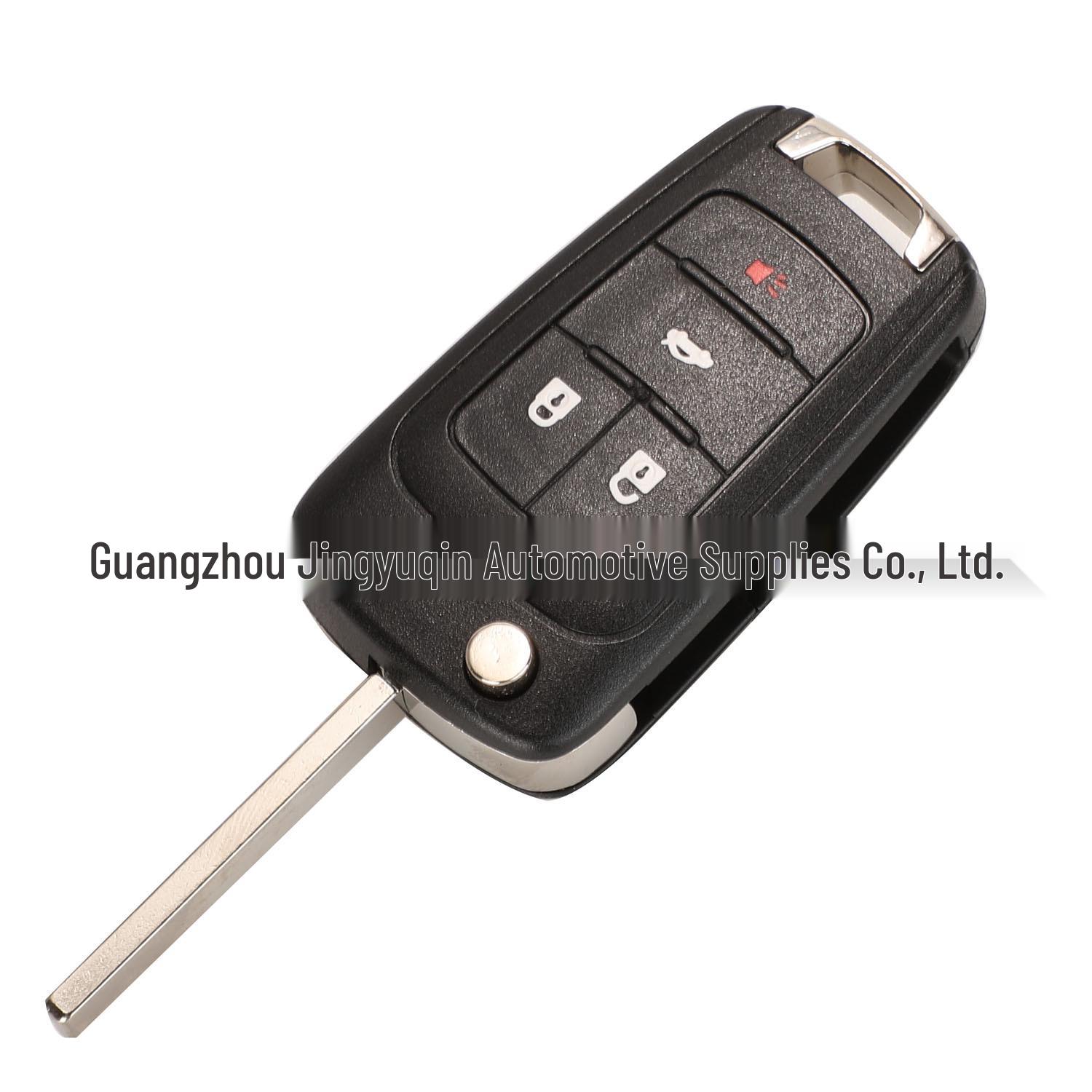 Compatible Key Replacement Shell for 2/3/4/5-Button Chevrolet/Opel/Buick Cruze Malibu (Flat Back)