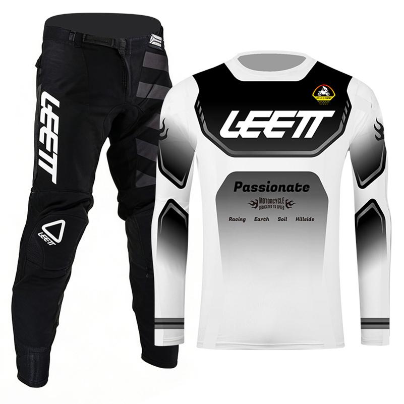2026 New Leett Motocross Gear Set Enduro Cross Jersey Pant Kits Racer Gear Set Off-road Mens Kits Women's Mountain Downhill Motorcycle MX