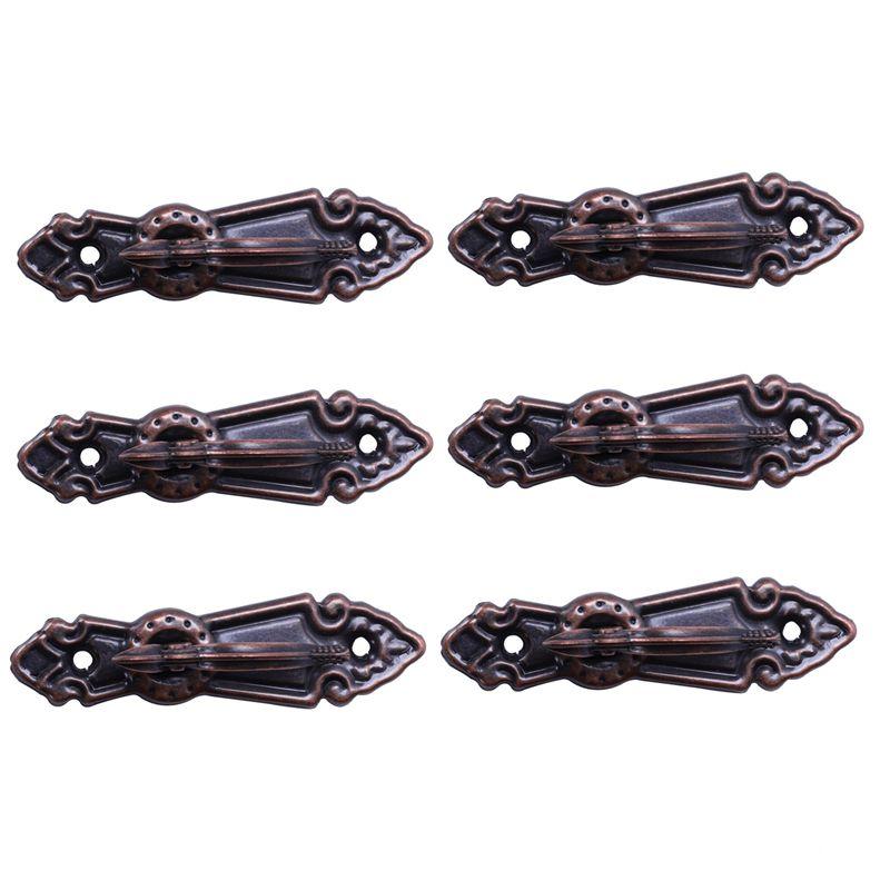 

ABUL-Metal Curtain Tassel Tie Back Tieback Mini Wall Hooks 12PCS Red Bronze