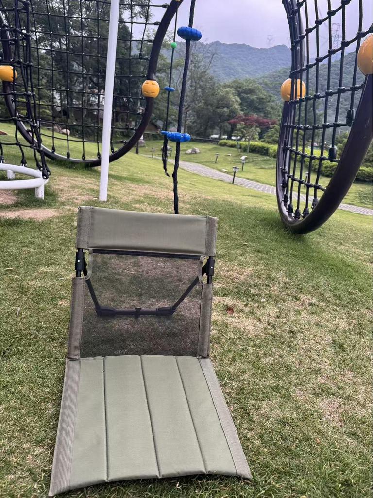 Breathable Mesh Folding Aluminum Camping Chair with Extended Backrest