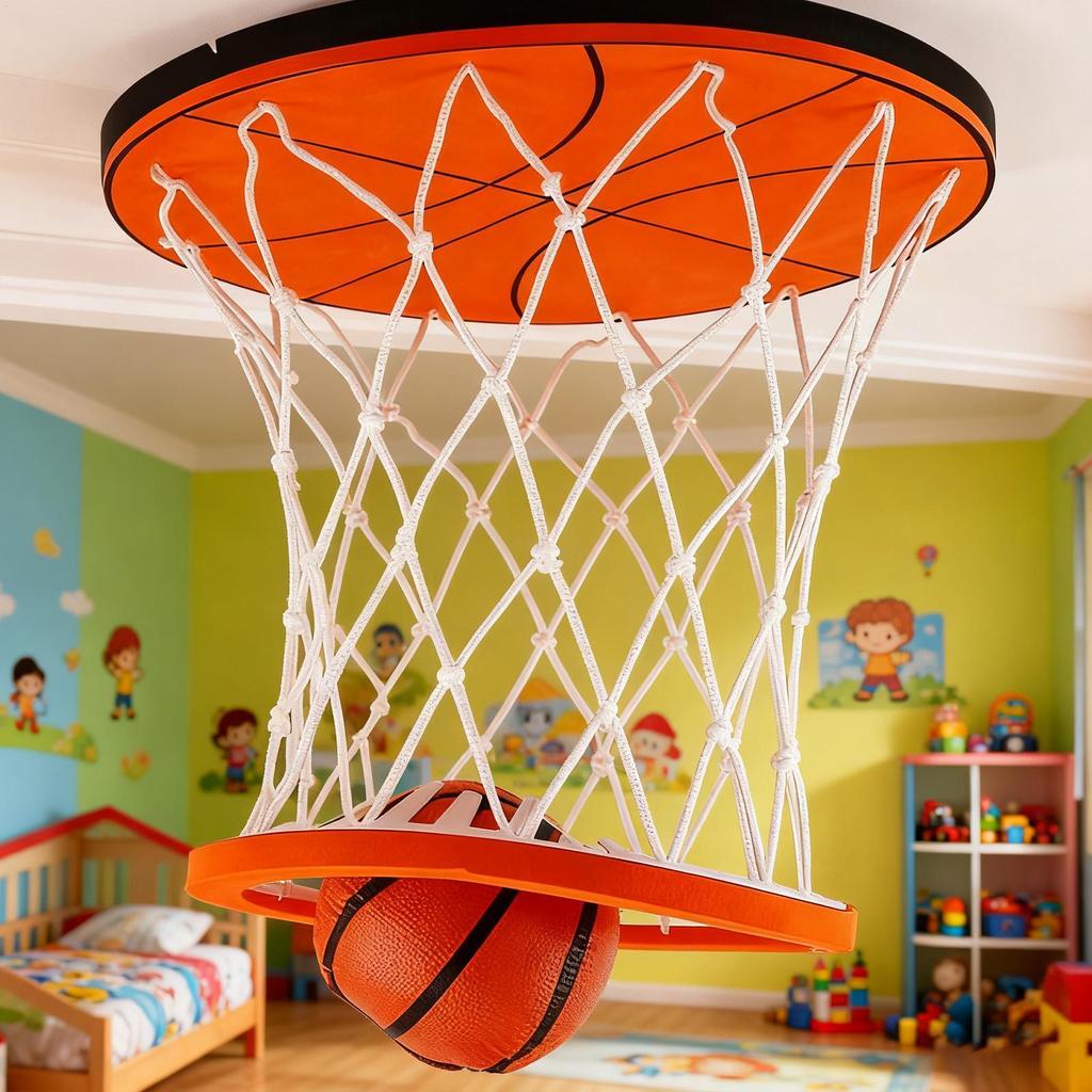 Mini Basketball Hoop Mini Ceiling Basketball Sports Goal Toy Wall Sports Ball Toy for Indoor Outdoor Bedroom Party School