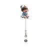 Multi Purpose Retractable ID Cards Holder Lightweight Acrylic Badges Reel with Not Slip Clip Design for For Healthcare