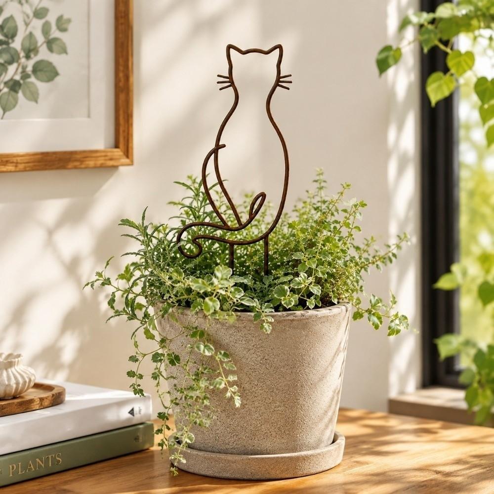 Weather Resistance Cat Plant Fixed Frame Hollow Out Plant Climbing Trellis  Greenhouse