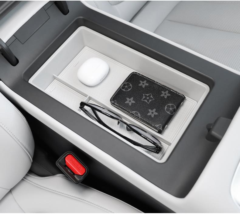 For Xpeng P7+ Dedicated Central Control Armrest Box Storage Box P7 Add Separation Storage Junk Box Accessories Supplies