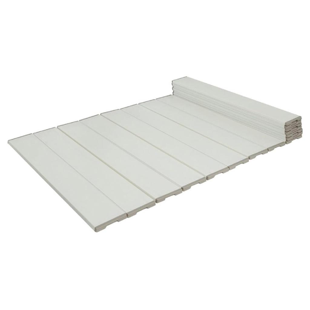 Belca Bath Lid Ion Foldable Compact Bath Lid Width 80 x Length 162 cm White Lightweight Antibacterial Antifungal Antifouling Ag+Silver MS-OW16-W