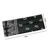 Flower Printed Hair Band Sweat-absorbing Sports Cross Headband Boho Style Wide Hairband