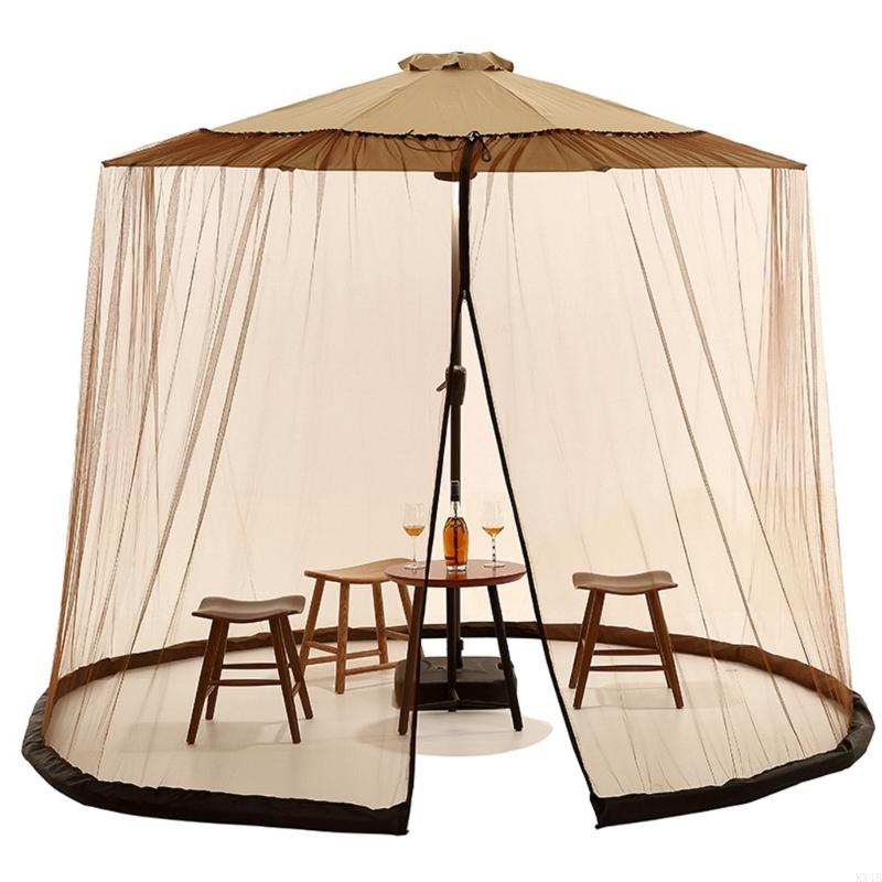 Mosquitoes Bug Net Outdoor Lawn Garden Camping Umbrella Sunshades Cover for Garden Yard Patio Yard Party Decoration