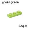 100PCS MOC Assemble Particles 3623 Size 1x3 Bricks Dots 1*3 Building Blocks DIY Educational Creative Toy for Kids