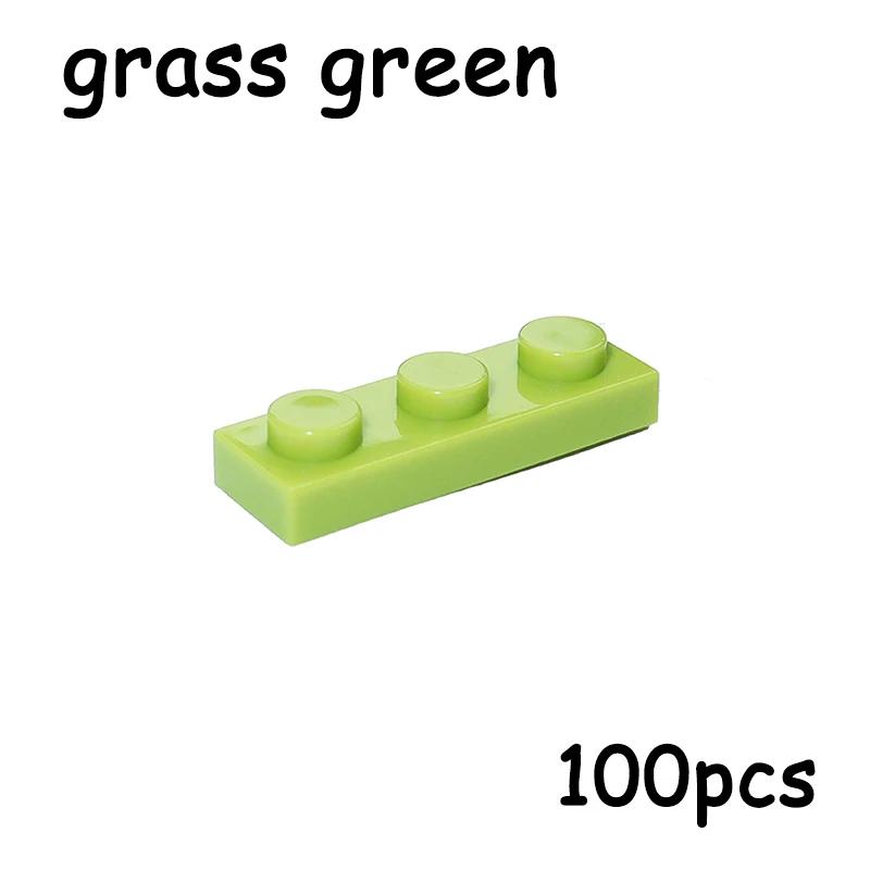 100PCS MOC Assemble Particles 3623 Size 1x3 Bricks Dots 1*3 Building Blocks DIY Educational Creative Toy for Kids