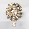 Fashion Creative Alloy Rhinestone Pendant Brooch Temperament Elegant Women'S Clothing Corsage Jewelry Pin